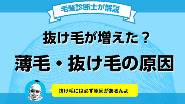 薄毛・抜け毛の原因